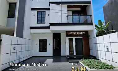 Rumah Modern Minimalis dalam Cluster dekat Tol Andara