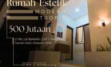 rumah modern tropis di sleman