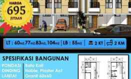 Rumah Murah 2 Lantai di Pocis Tangerang Selatan