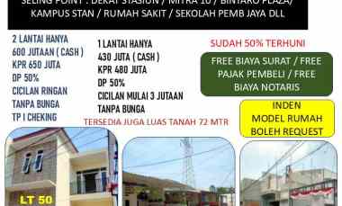 Rumah Murah di Bintaro Sektor 3
