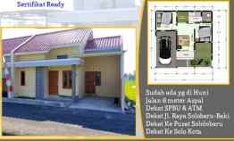 Rumah Ready Sertifikat di Menuran Baki Sukoharjo