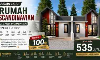 rumah scandinavian murah dengan bonus promo lengkap