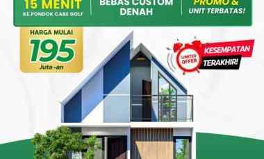 Rumah Scandinavian Rooftop Cinangka Sawangan Depok