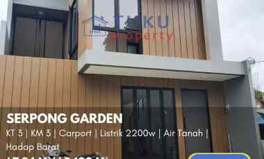 Rumah Secondary Bangunan Baru di Serpong Garden BSD