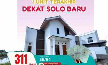 Rumah Dijual di baki, sukoharjo
