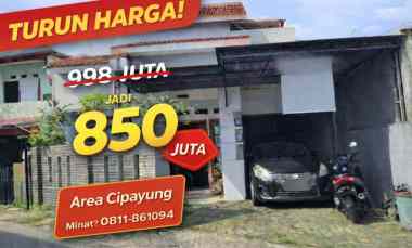 rumah siao huni dinding bata merah di cipayung depok