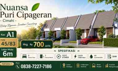 rumah siap huni nuansa puri cipageran cimahi
