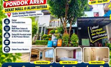 Rumah Siap Huni Pondok Aren dekat Mall Alam Sutera