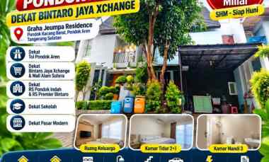 Rumah Strategis Pondok Aren dekat Bintaro Jaya Xchange