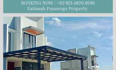 rumah syariah lengkap balkon dan rooftop ponorogo