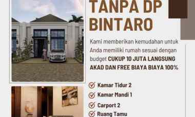 Rumah tanpa DP Free Biaya Biaya di Bintaro