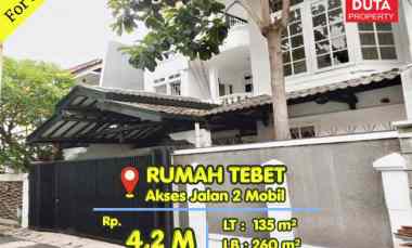 Dijual Rumah Tebet Lokasi Strategis Nyaman Akses 2 Mobil