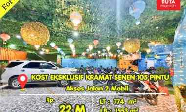 Dijual Kost Eksklusif Kramat Senen 105 Kamar 4 Lantai Kondisi Aktif Berjalan Lokasi Strategis BU