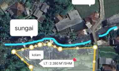Sawah Kolam, dekat Sungai, Subang Jawa Barat