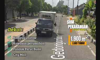 Tanah Dijual di jl Gedongombo