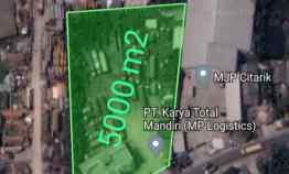 Dijual Tanah 5000 m2 Kantor 2 Lt Cikarang