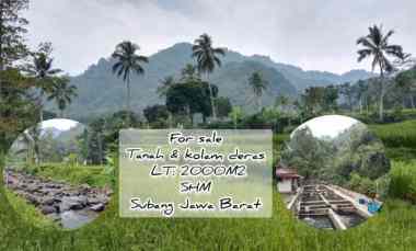 Tanah Bangunan Kolam Deras, Subang Jawa Barat