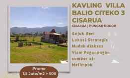 Tanah Kavling Strategis Lahan Datar di Puncak Bogor