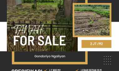 Tanah Cocok untuk Investasi Gondoriyo Ngaliyan