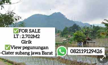 Tanah Daerah Ciater Subang Jawa Barat