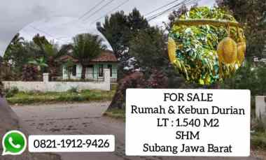 Tanah dan Bangunan Rumah, Jalan Cagak Subang