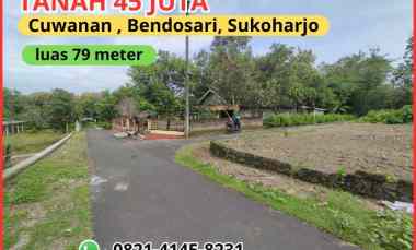 Tanah dekat Jalan Raya Mojorejo- Mulur Sukoharjo