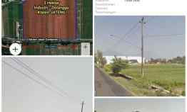 Lahan Industri 5Ha Zona Merah Klaten Muka 200mtr Harga 650rb/m2