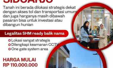 Tanah di Gedangan Sidoarjo Lokasi Strategis Harga Nego