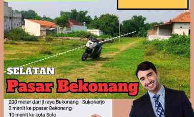 Tanah Dijual di CANGKOL , BEKONANG , MOJOLABAN , SUKOHARJO