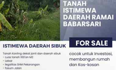 Tanah Istimewa Babarsari Janti