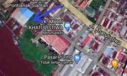 Dijual Gudang Lama Tanah Luas 2025 Sampai Tepi Sungai Siantan Tengah