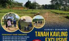 Tanah Murah Legalitas Aman dan Lokasi Kavling Strategis dekat Cibubur