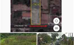 Dijual Cepat Tanah 2160m2 Muka 20m Arah Wisata Selo Boyolali 1,6jt/m2