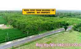 Dijual Tanah Kalianda Lampung Selatan 4 Ha dekat Tol dan Gor Turun Harga