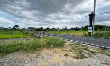 Tanah Jogja Tepi Aspal dekat Pasar Godean