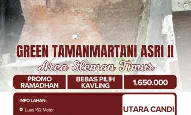Tanah Kavling 1,65juta/m di Utara Candi Prambanan