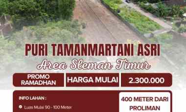 Tanah Kavling 400 meter dari Proliman Bogem Kalasan