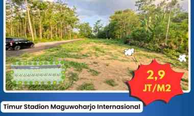 Tanah Kavling Barat Kampus Unriyo Jalan Raya Tajem