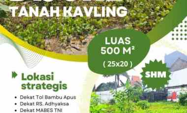 Tanah Kavling Hook Bebas Banjir Bambu Apus