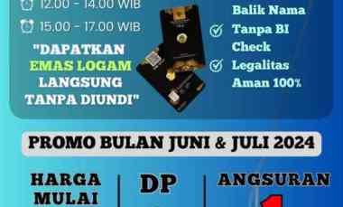 Tanah Kavling Murah Nol Dp