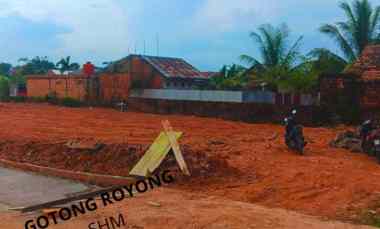 Tanah Kavling Murah SHM Lokasi jl Gotong Royong