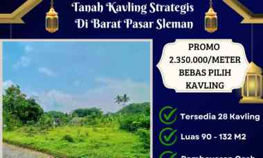 Tanah Kavling Strategis 7 menit dari Kantor BPN Sleman