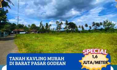 Tanah Kavling View Sawah di Barat Pasar Godean