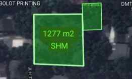 Dijual Tanah Komersil 1277 m2 Setu Bekasi