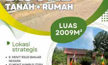 tanah luas bonus bangunan rumah gedung agung