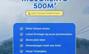 Tanah Luasan Besar Lokasi Pacet Daerah Atas