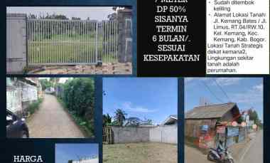 Tanah Dijual di jalan kang bates kemang kab bogor jawa baratc