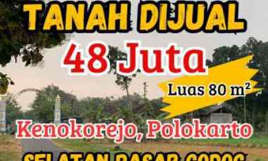 Tanah Murah Kenokorejo Polokarto