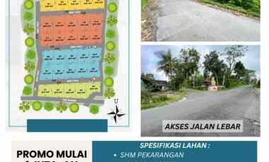 Tanah Pekarangan di Sleman Utara Suasana Asri