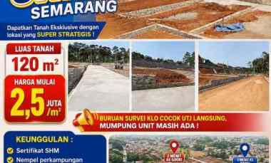 Tanah Premium dekat Banget Kampus Unnes Siap Bangun